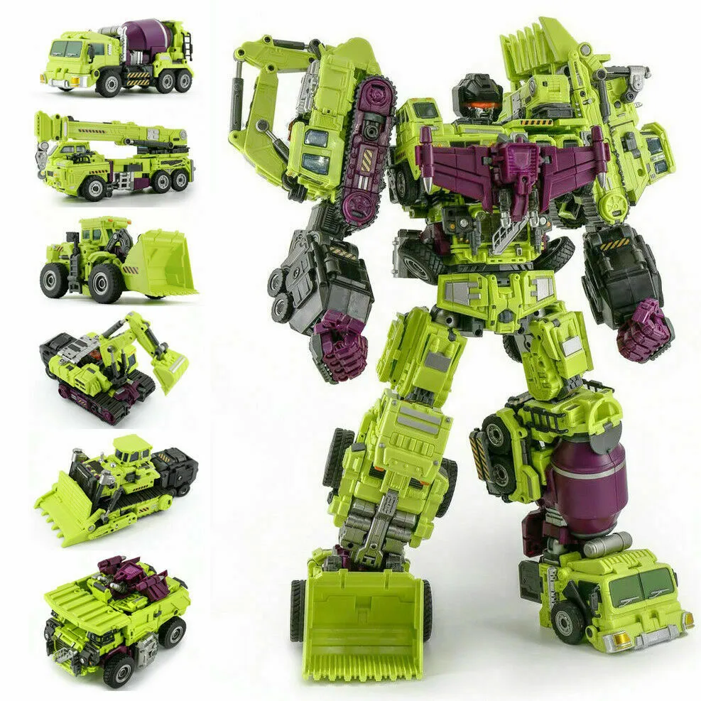 Jinbao Transformation Oversized Devastator Gravity Builder With UPGRADE KIT