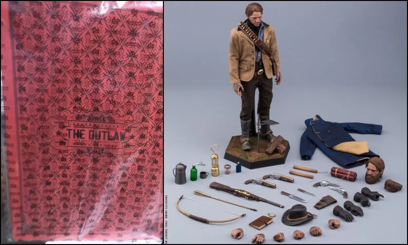In Stock New LIMTOYS LIM008 1/6 Scale Western Cowboy Arthur Collectible Action Figure 12'' Male Soldier with 2 Heads