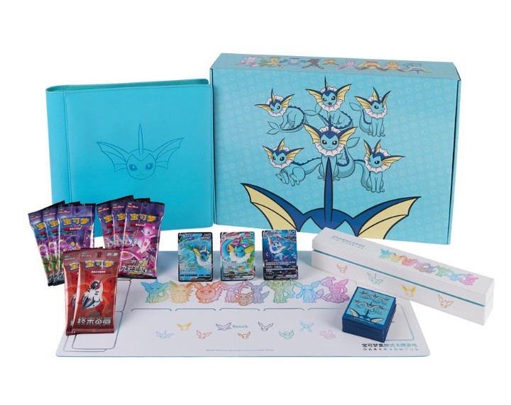 Set of 3 Boxes Pokemon TCG S-Chinese Eevee GX Gift Box Vaporeon Jolteon Flareon