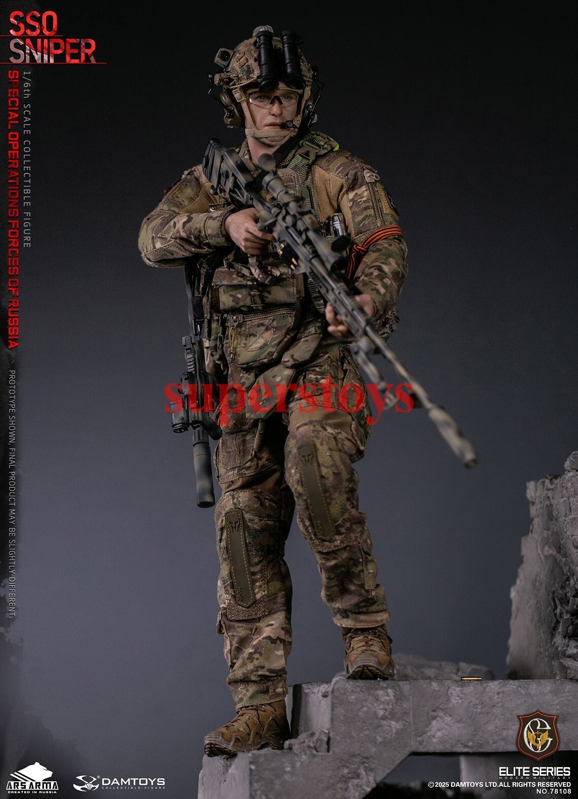 Presale DAMTOYS 78108 1/6 Special Operations Forces of Russia SSO Sniper Model
