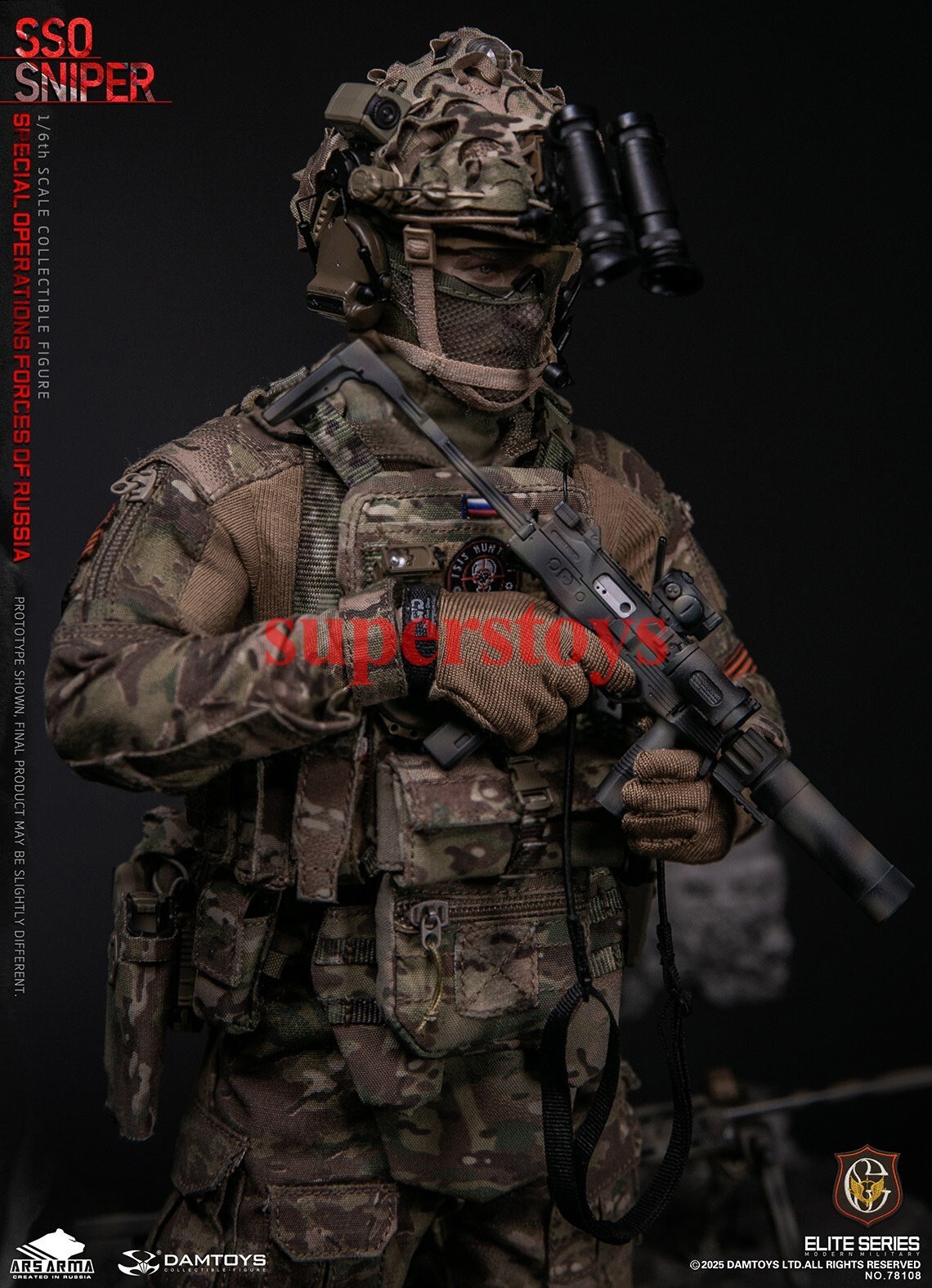 Presale DAMTOYS 78108 1/6 Special Operations Forces of Russia SSO Sniper Model