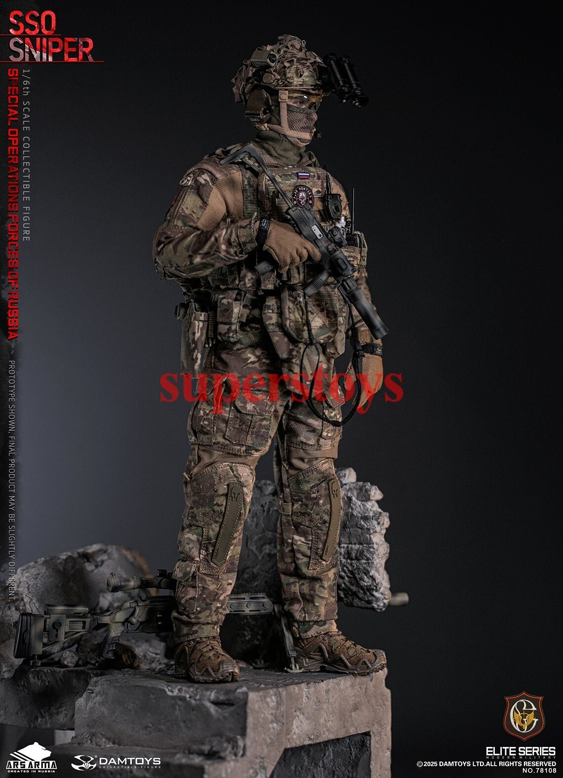 Presale DAMTOYS 78108 1/6 Special Operations Forces of Russia SSO Sniper Model
