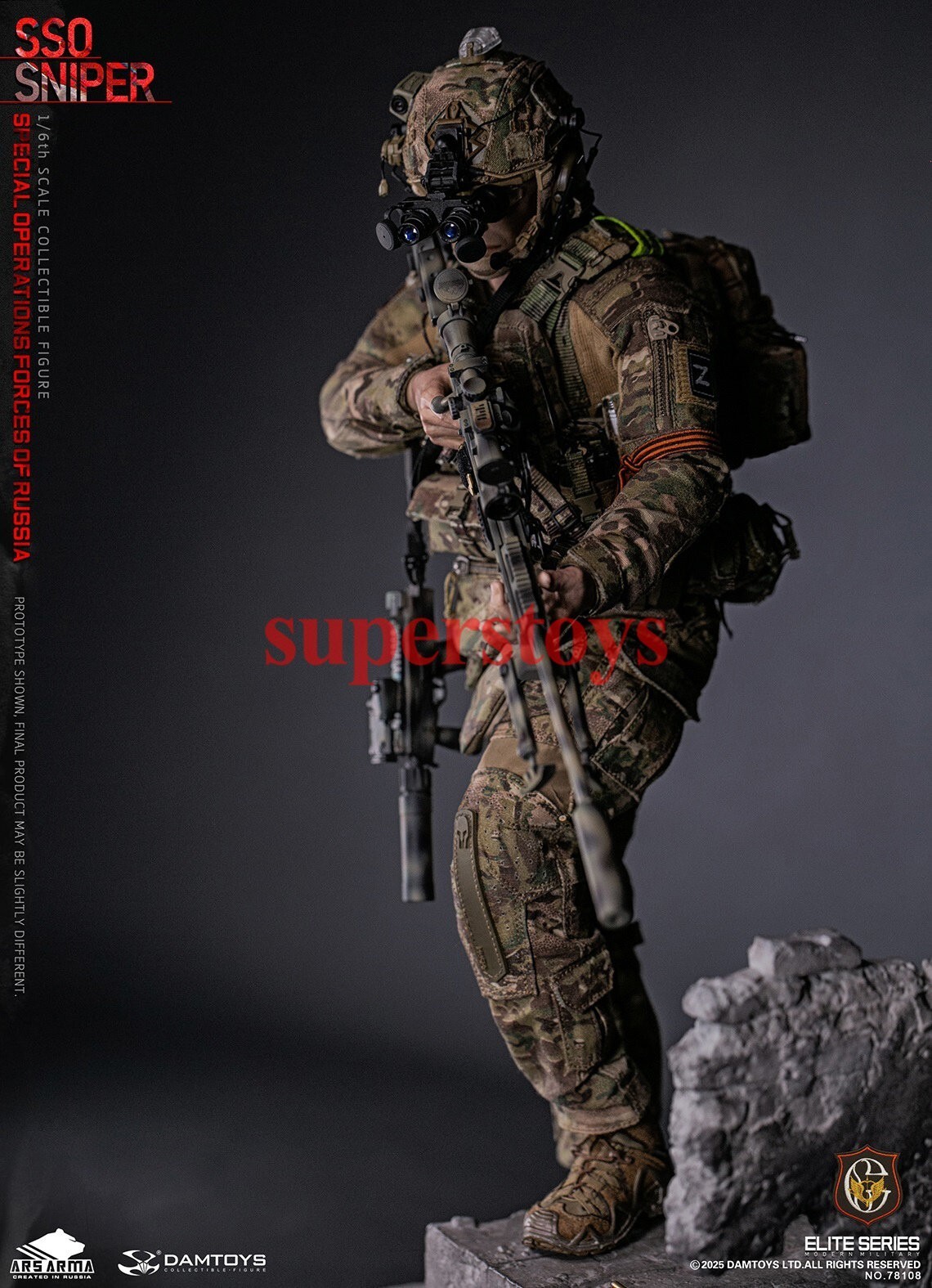 Presale DAMTOYS 78108 1/6 Special Operations Forces of Russia SSO Sniper Model