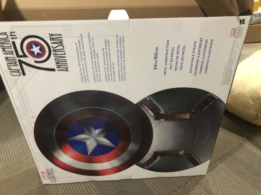Marvel Legends Captain America 75th Anniversary 1:1 Metal Shield with BOX