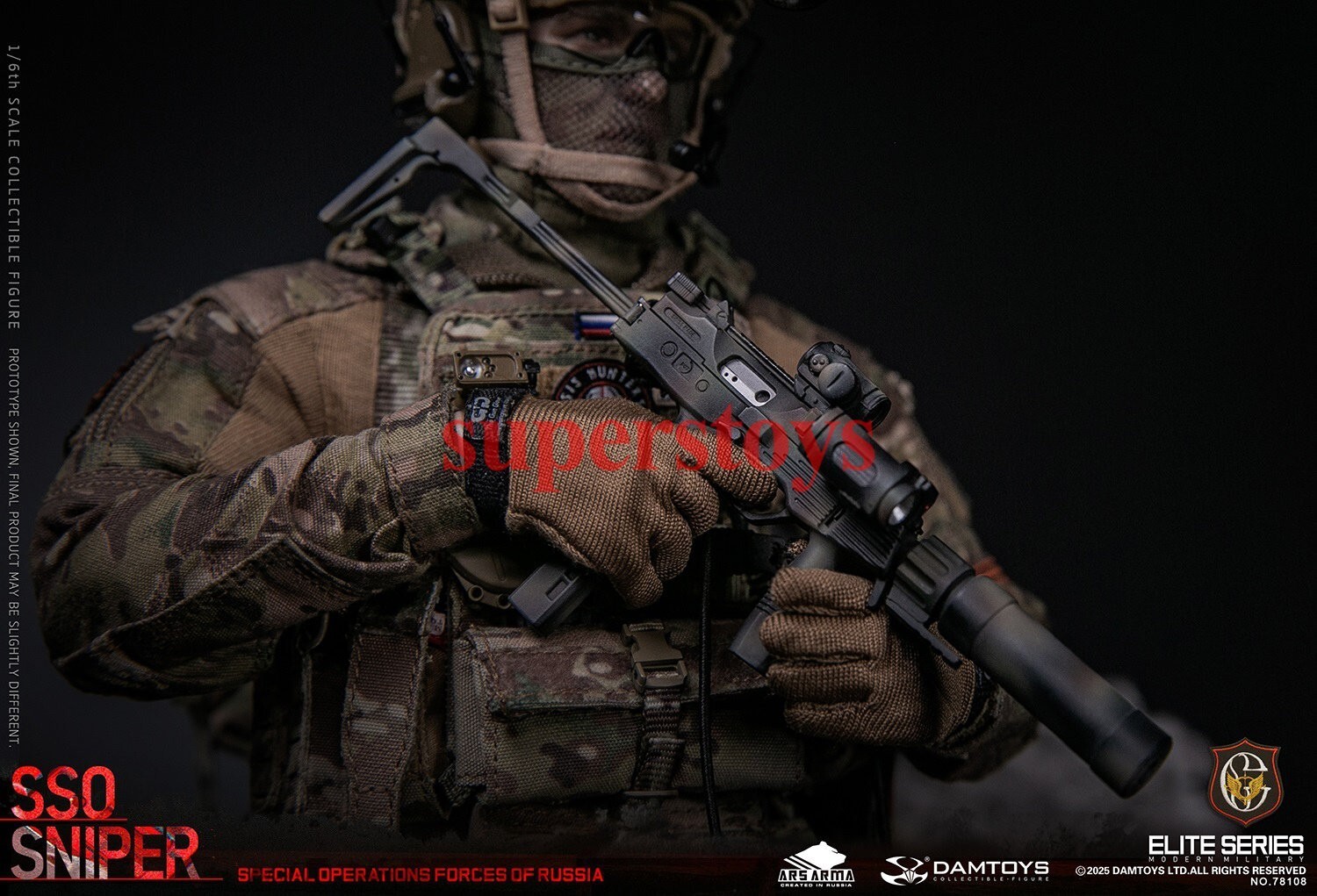 Presale DAMTOYS 78108 1/6 Special Operations Forces of Russia SSO Sniper Model