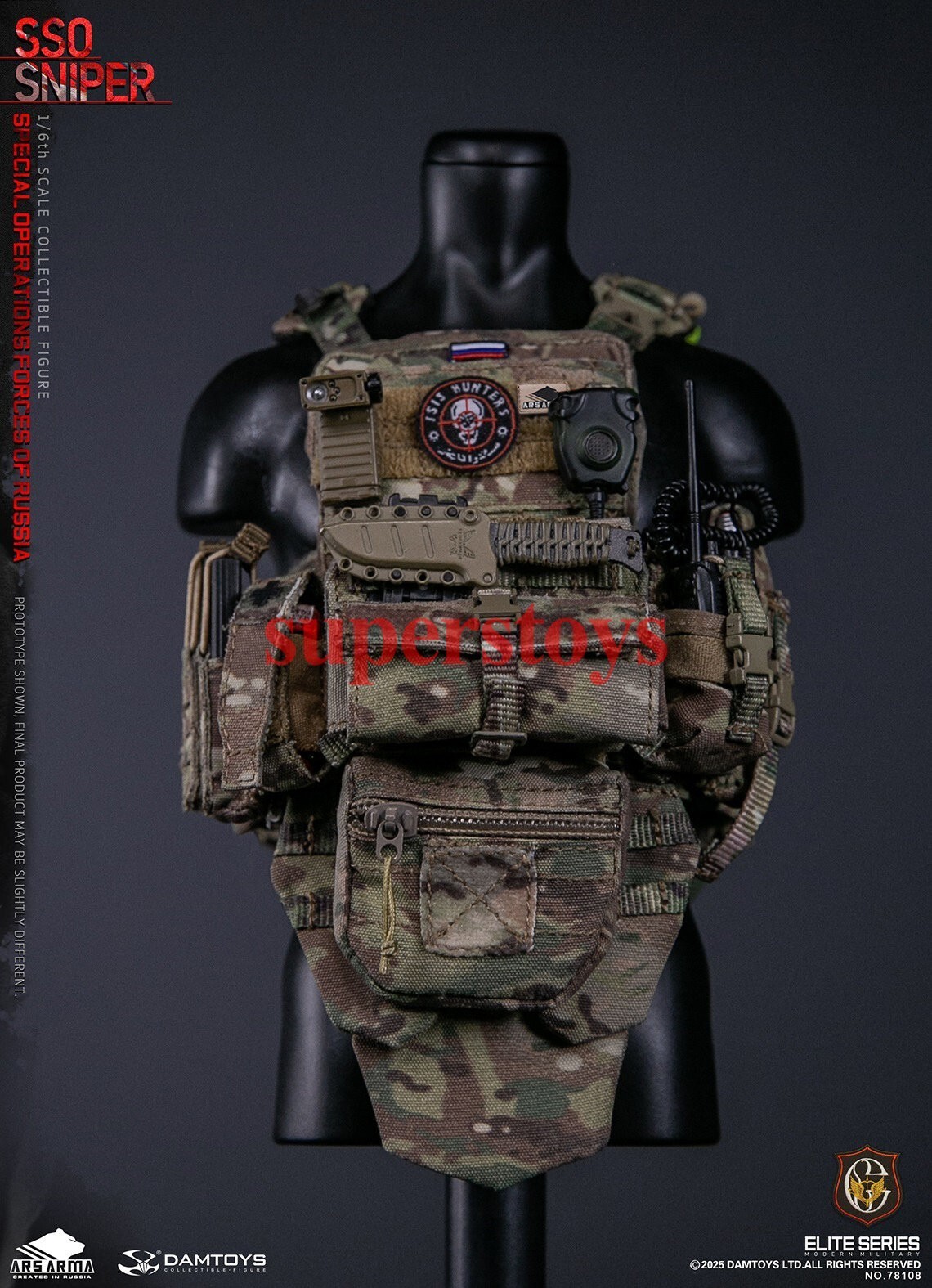 Presale DAMTOYS 78108 1/6 Special Operations Forces of Russia SSO Sniper Model