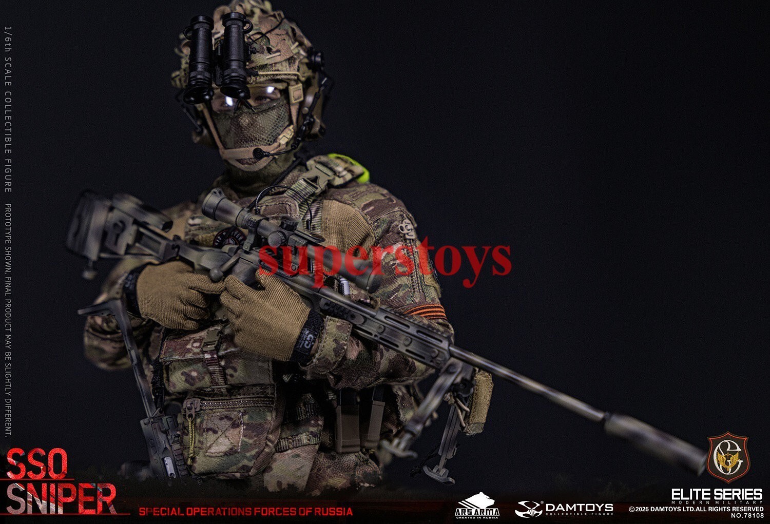 Presale DAMTOYS 78108 1/6 Special Operations Forces of Russia SSO Sniper Model
