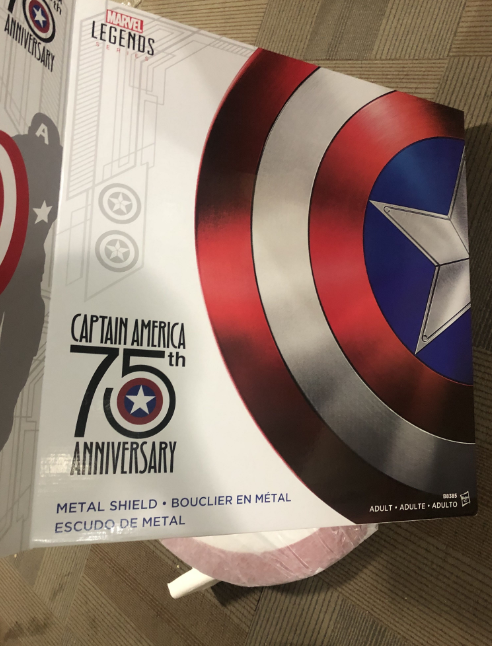 Marvel Legends Captain America 75th Anniversary 1:1 Metal Shield with BOX