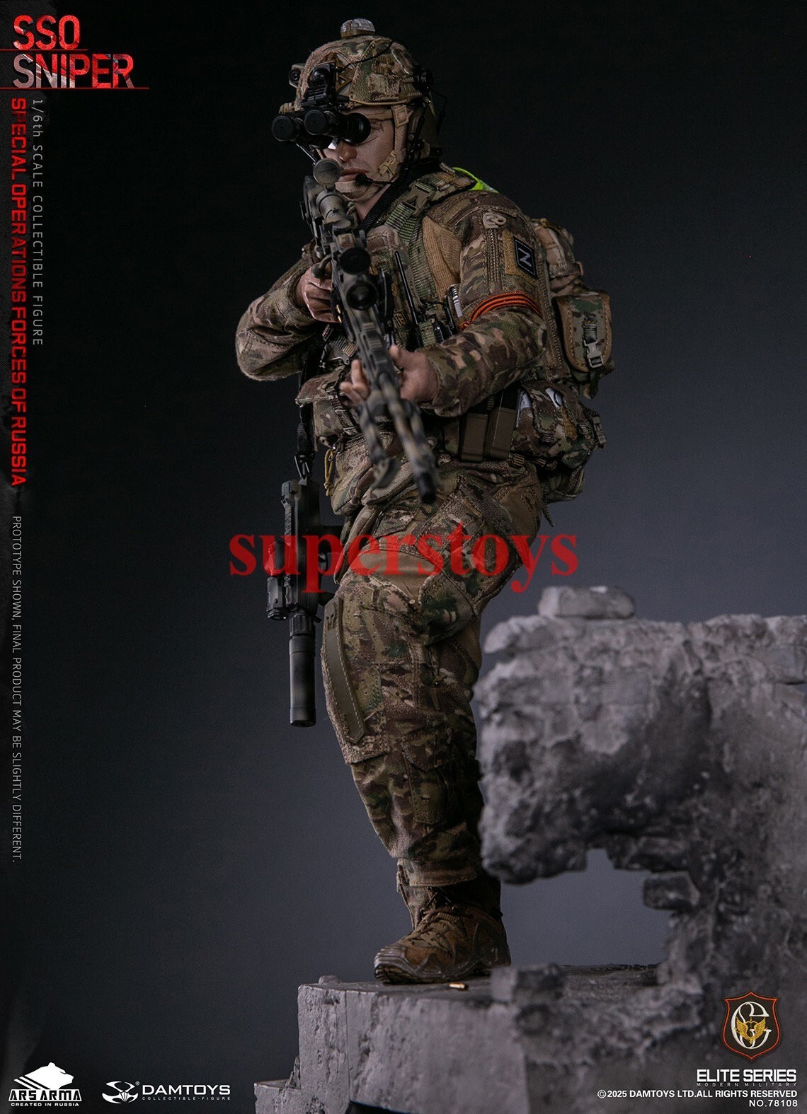 Presale DAMTOYS 78108 1/6 Special Operations Forces of Russia SSO Sniper Model