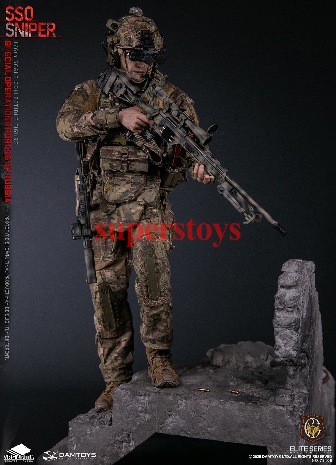 Presale DAMTOYS 78108 1/6 Special Operations Forces of Russia SSO Sniper Model