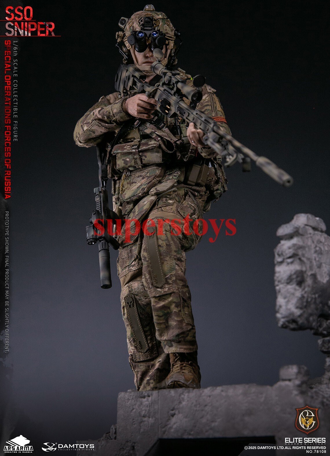 Presale DAMTOYS 78108 1/6 Special Operations Forces of Russia SSO Sniper Model