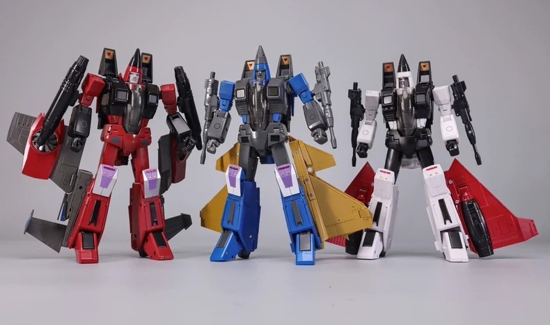 Ready! New MPU01 Thrust/ 02 Ramjet/ 03 Dirge Transforms Toy Jet Set of 3 Figures