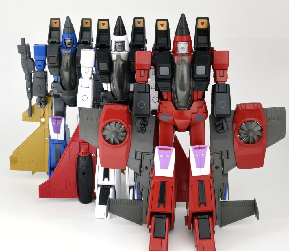 Ready! New MPU01 Thrust/ 02 Ramjet/ 03 Dirge Transforms Toy Jet Set of 3 Figures