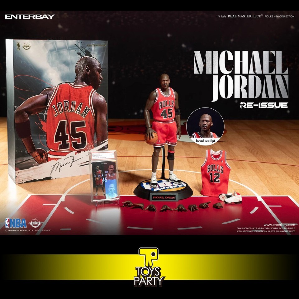 Original ENTERBAY EB 1/6 Bulls Michael Jordan 45 RM-1053 Action Figure New COOL