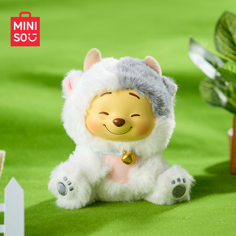 IN STOCK Miniso Winnie The Pooh Plush Vinyl Blind Box Pendant Figure Toy