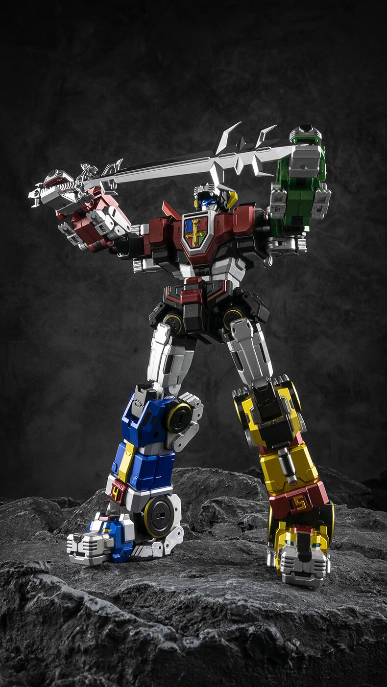 In Stock New Lucky Cat Micro Cosmos MC-01S Elvis Voltron Metallic Version Figure