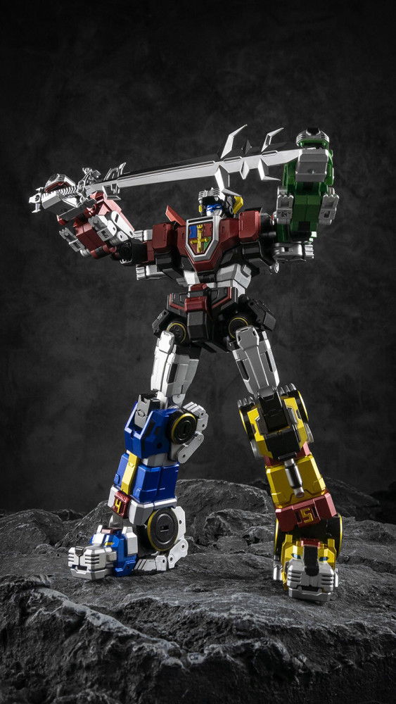 In Stock New Lucky Cat Micro Cosmos MC-01S Elvis Voltron Metallic Version Figure