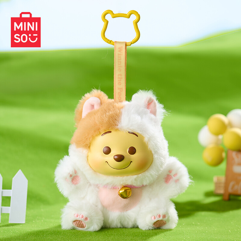 IN STOCK Miniso Winnie The Pooh Plush Vinyl Blind Box Pendant Figure Toy