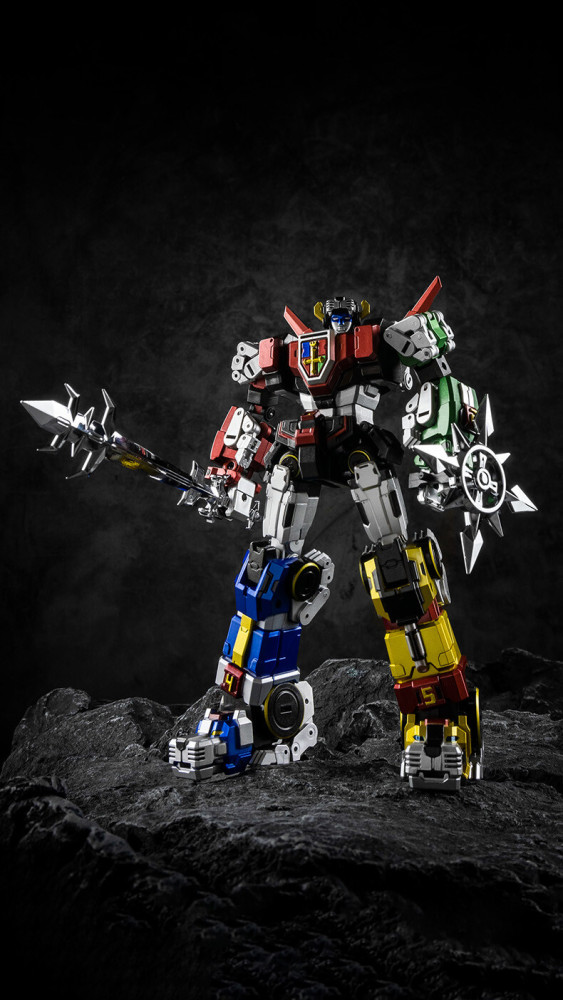 In Stock New Lucky Cat Micro Cosmos MC-01S Elvis Voltron Metallic Version Figure