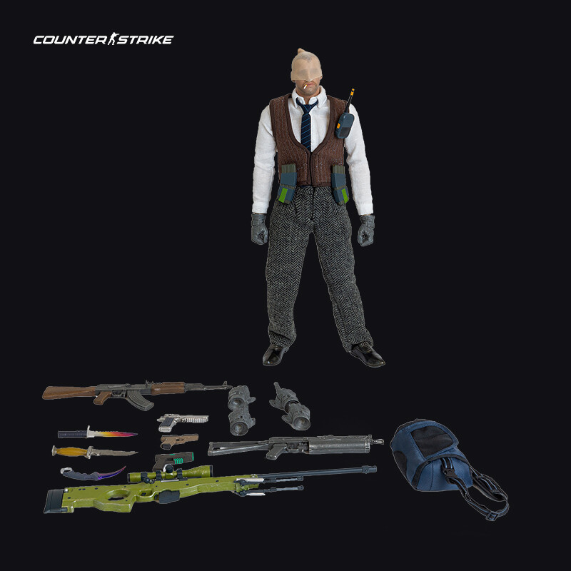 NEW Valve Csgo China Shanghai Major Limited Ver. Number K 1/6 Complete Figure