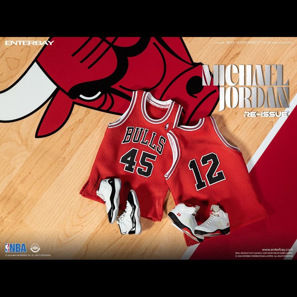 Original ENTERBAY EB 1/6 Bulls Michael Jordan 45 RM-1053 Action Figure New COOL