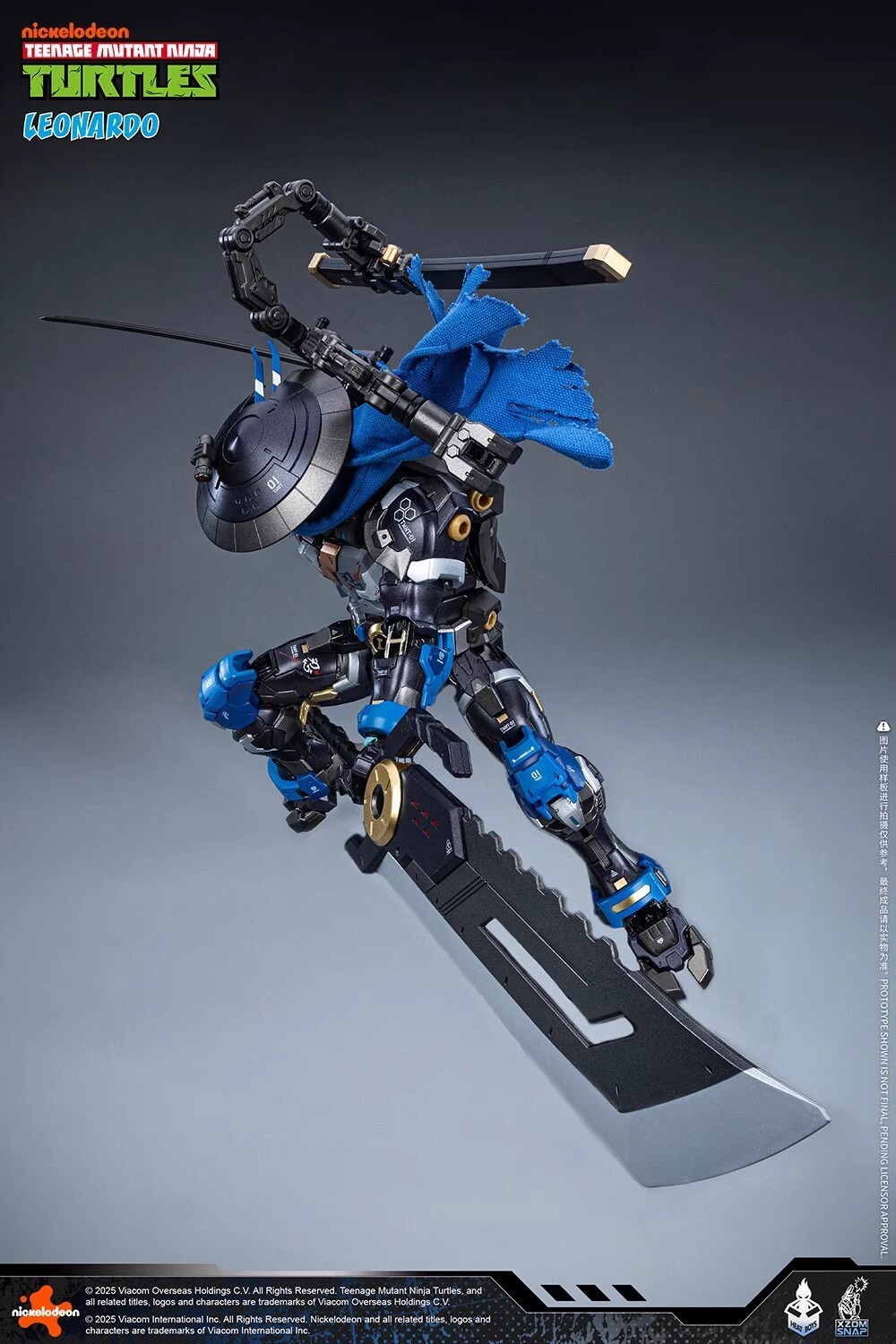 In Hand! HEATBOYS HB0071 Alloy Mecha Leonardo 40th Anniversary Edition Ambush