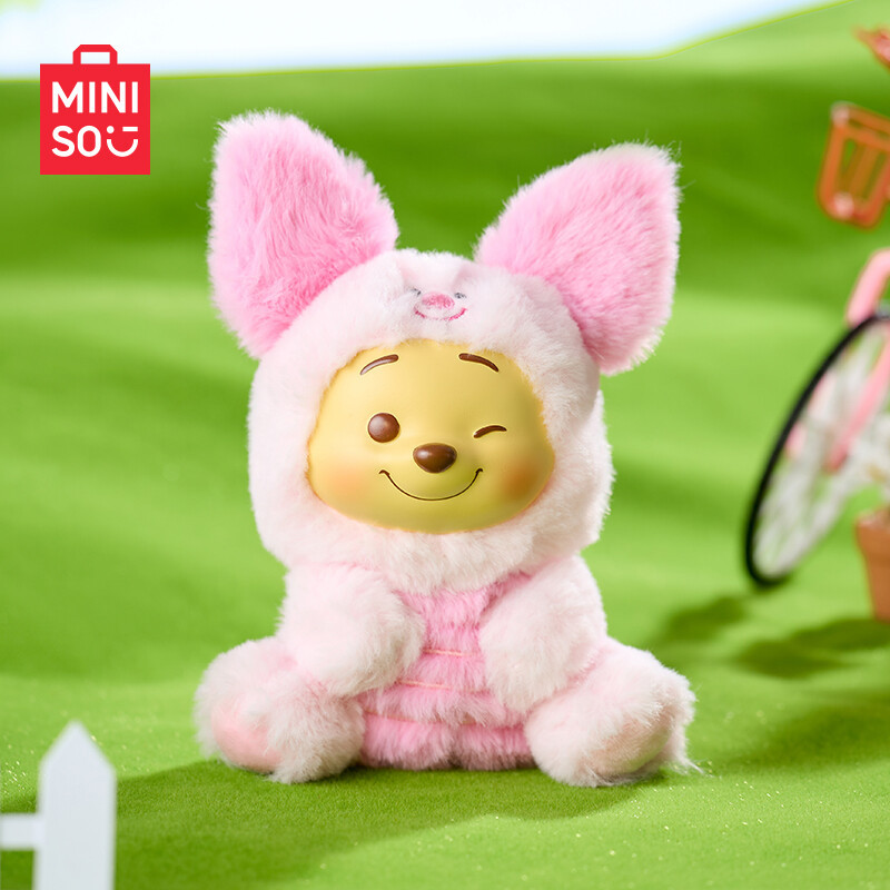IN STOCK Miniso Winnie The Pooh Plush Vinyl Blind Box Pendant Figure Toy