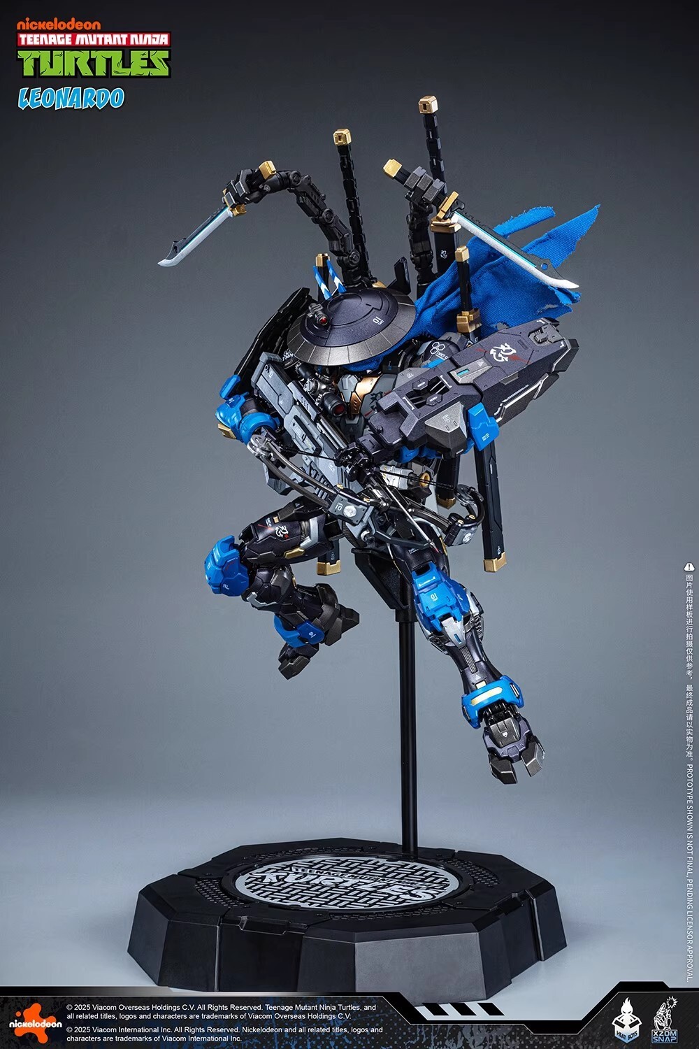 In Hand! HEATBOYS HB0071 Alloy Mecha Leonardo 40th Anniversary Edition Ambush