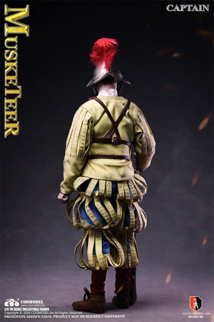 NEW COOMODEL SE138 1/6 Spanish Conquistador Musketeer Sergeant Action Figure
