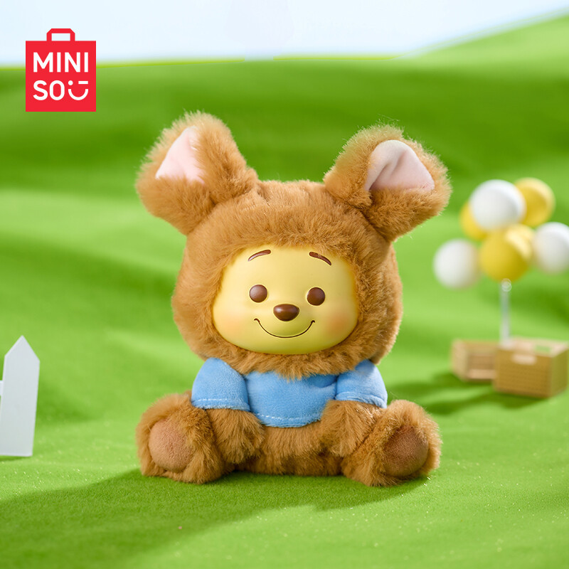 IN STOCK Miniso Winnie The Pooh Plush Vinyl Blind Box Pendant Figure Toy