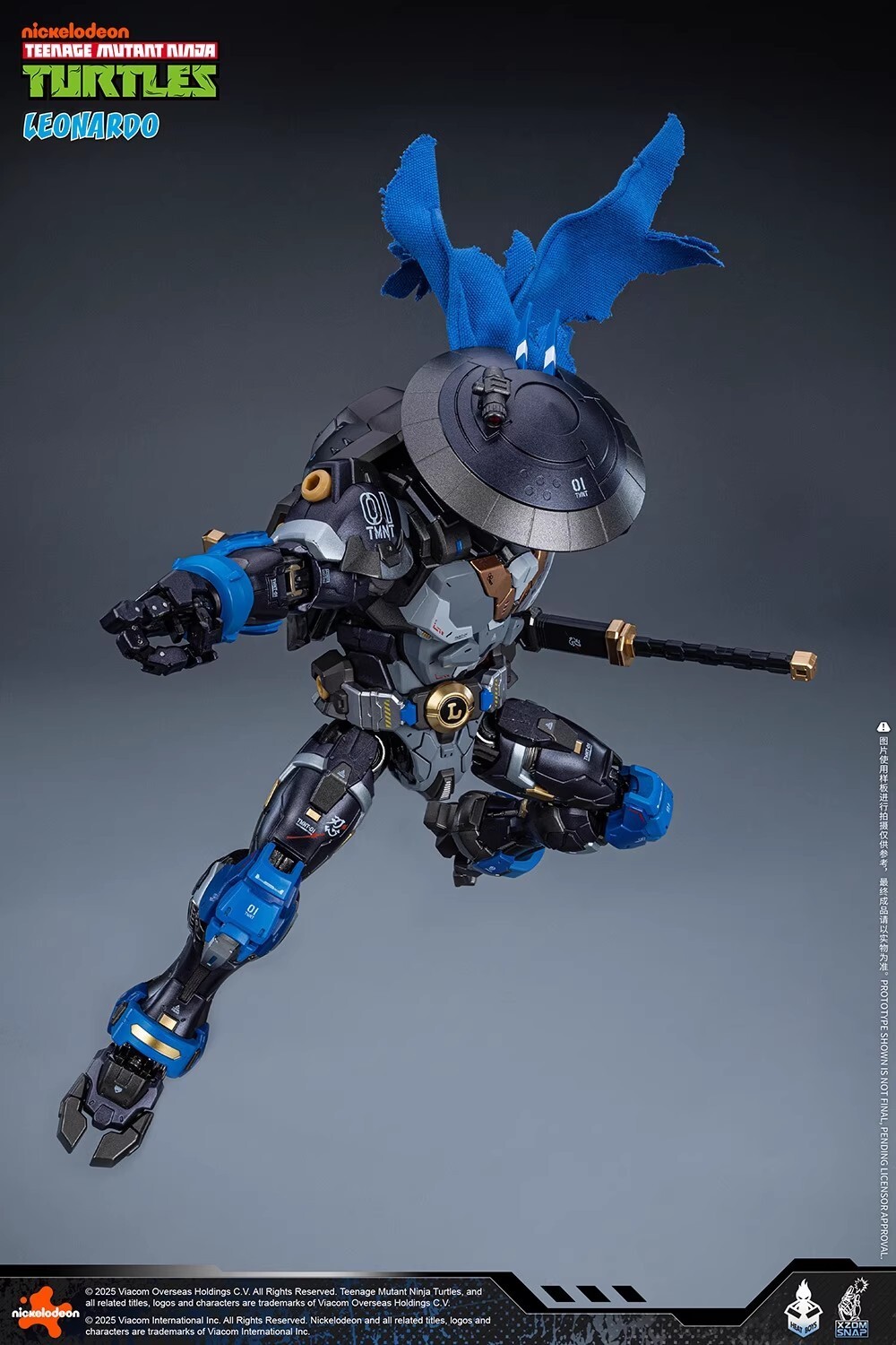 In Hand! HEATBOYS HB0071 Alloy Mecha Leonardo 40th Anniversary Edition Ambush