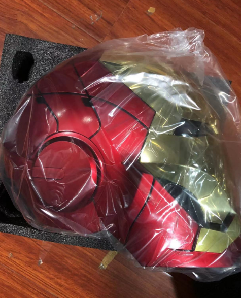 AUTOKING Iron Man 1:1 MK5 Helmet Wearable Voice-control Gold Plated Special Version