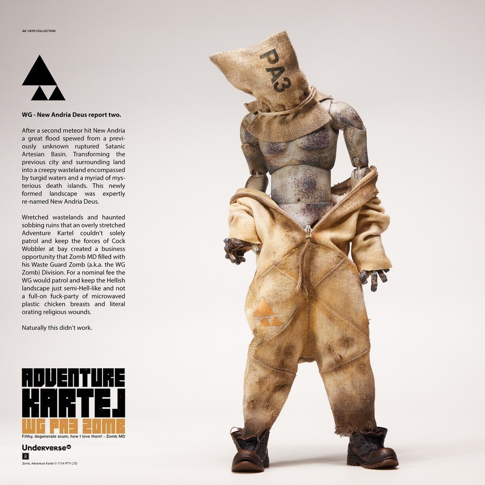 Underverse 1/6 UV20221901 Ruins Guard Zombies Action Figure Model In Stock