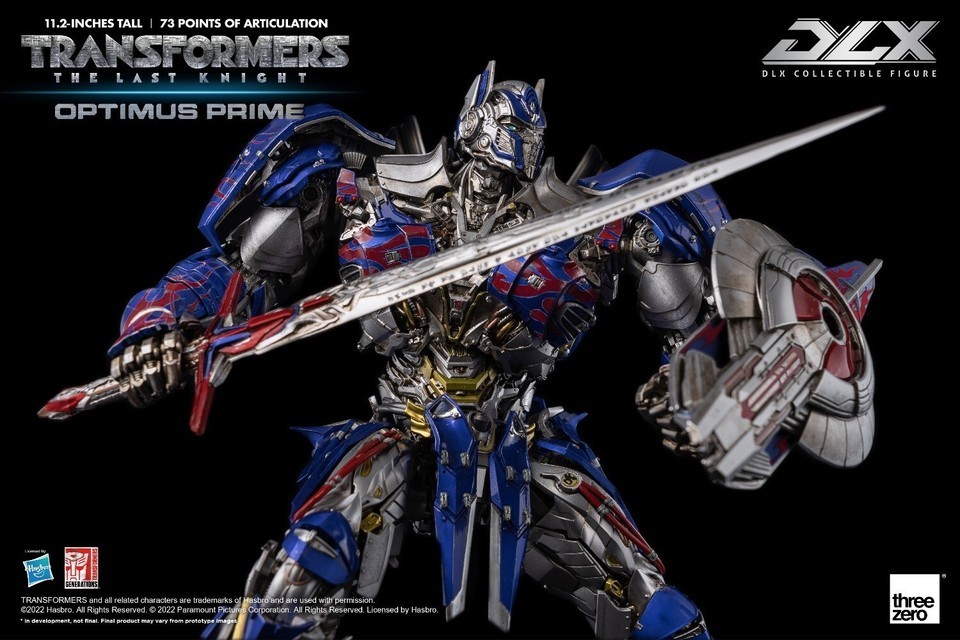 New ThreeZero Transformes: The Last Knight OptimusPrime DLX 11.2inch Action Figure