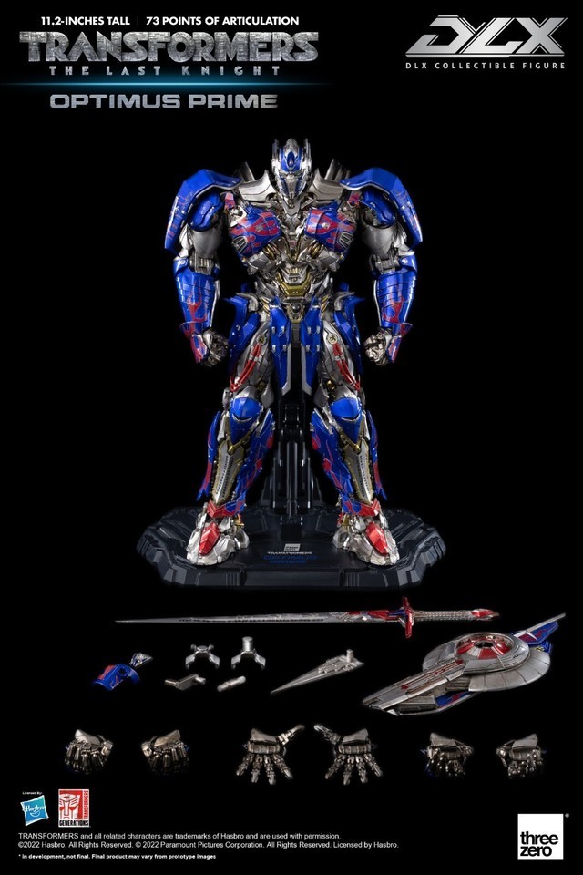 New ThreeZero Transformes: The Last Knight OptimusPrime DLX 11.2inch Action Figure