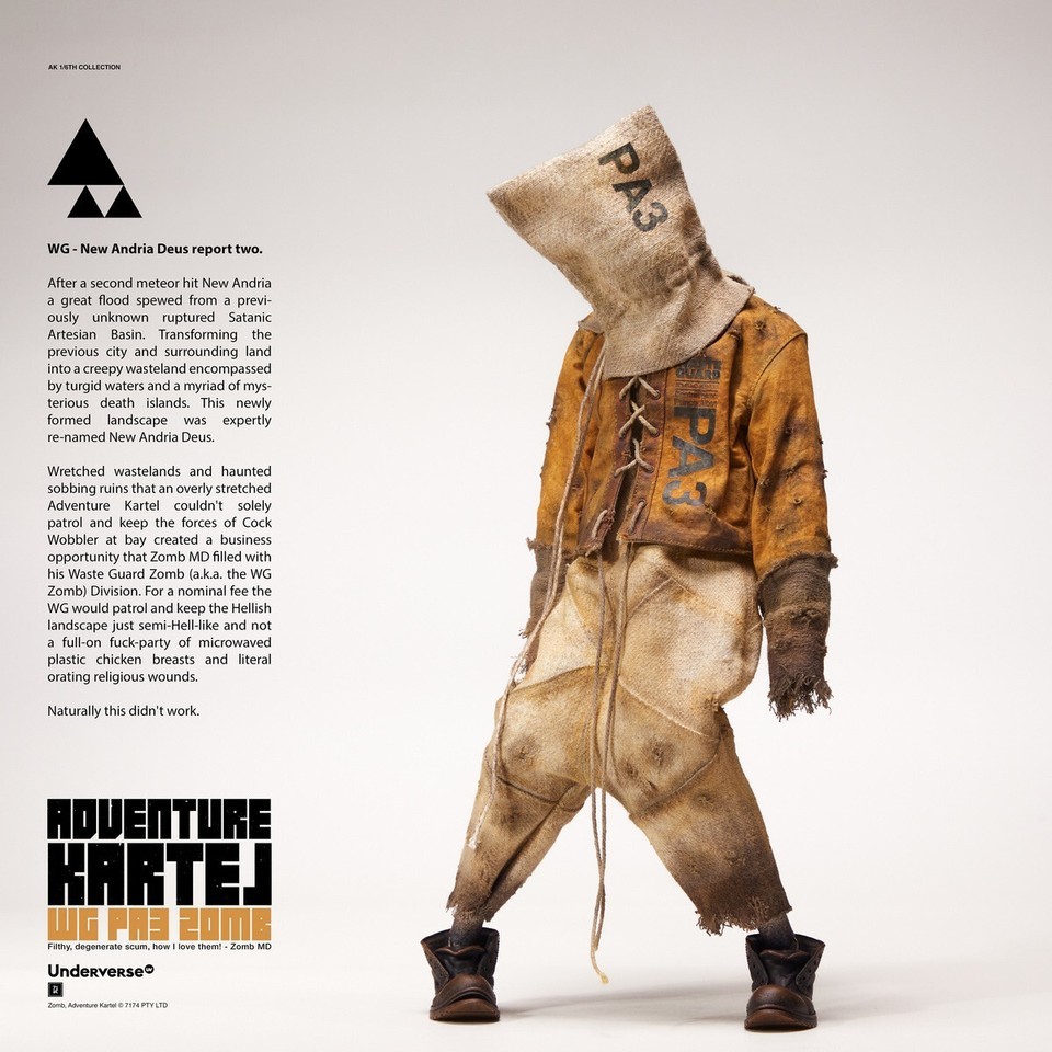 Underverse 1/6 UV20221901 Ruins Guard Zombies Action Figure Model In Stock