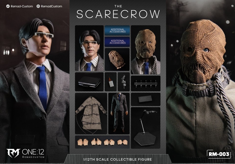 Remad Custom RM-003 1/12 The Scarecrow Collectible Male Action Figure In Stock