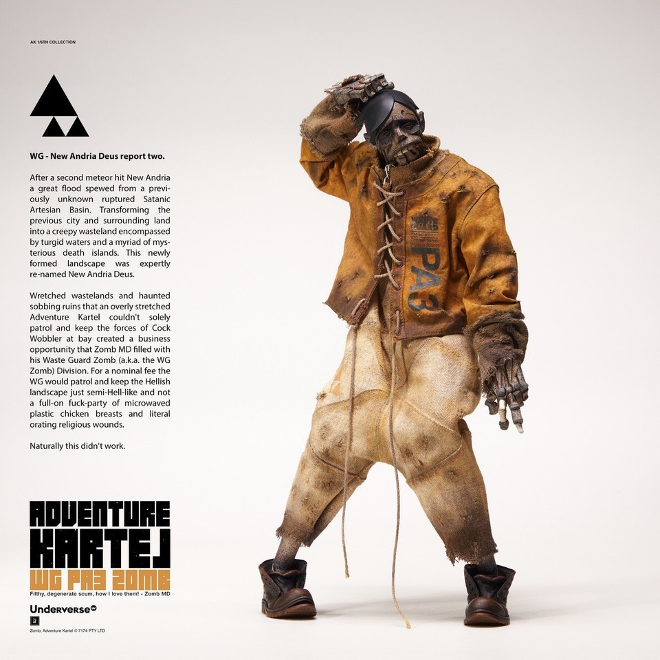Underverse 1/6 UV20221901 Ruins Guard Zombies Action Figure Model In Stock
