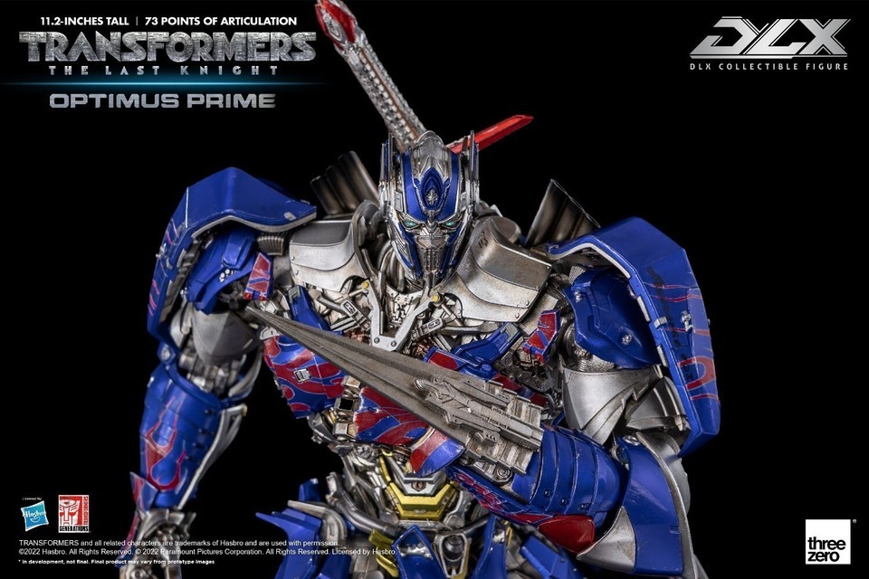 New ThreeZero Transformes: The Last Knight OptimusPrime DLX 11.2inch Action Figure