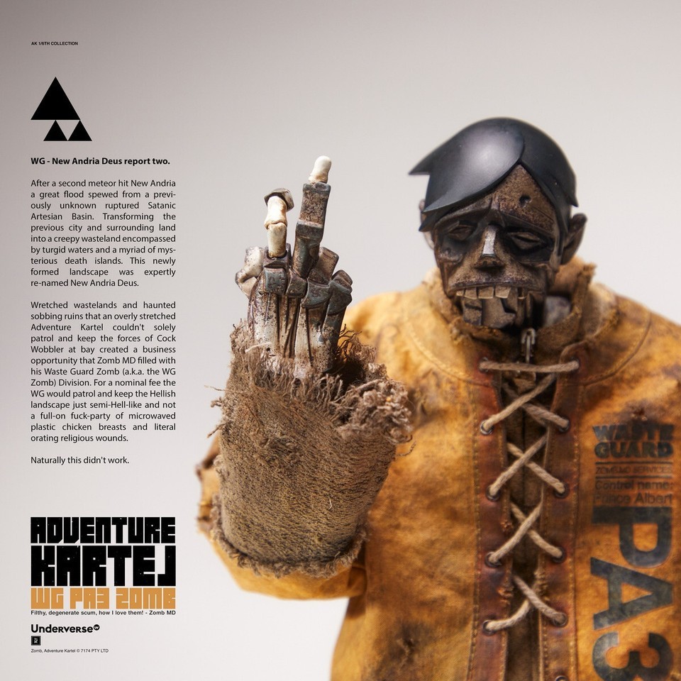 Underverse 1/6 UV20221901 Ruins Guard Zombies Action Figure Model In Stock
