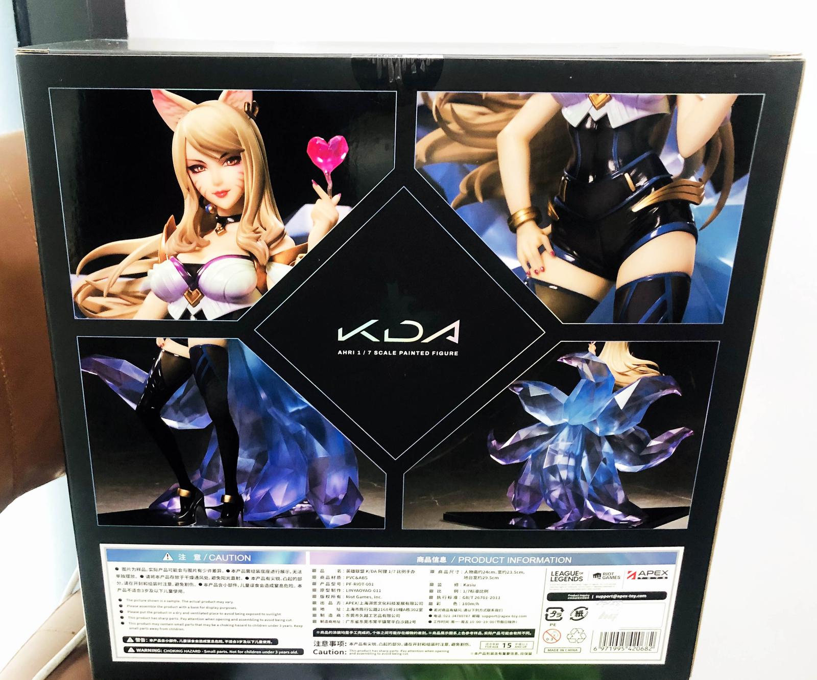 In Stock New 1/7 APEX LoL League of Legends K/DA AHRI Statue Figure Fox Official