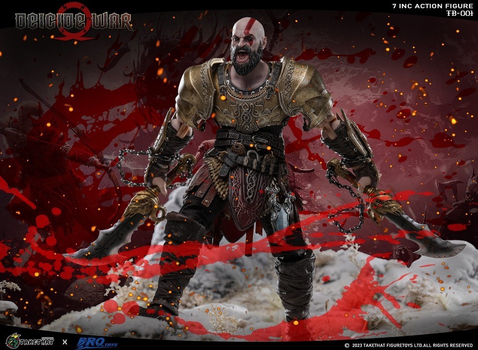 TAKETHAT TB001 1/12 DEICIDE WAR Kratos 7" Male Action Figure Deluxe Ver. InStock