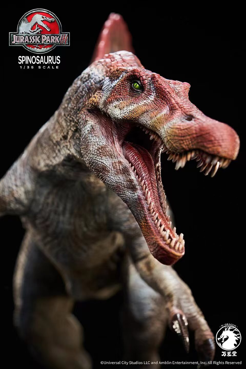 IN HAND W-Dragon 1/35 Spinosaurus Figure Dinosaur Spino Statue Collector Toy