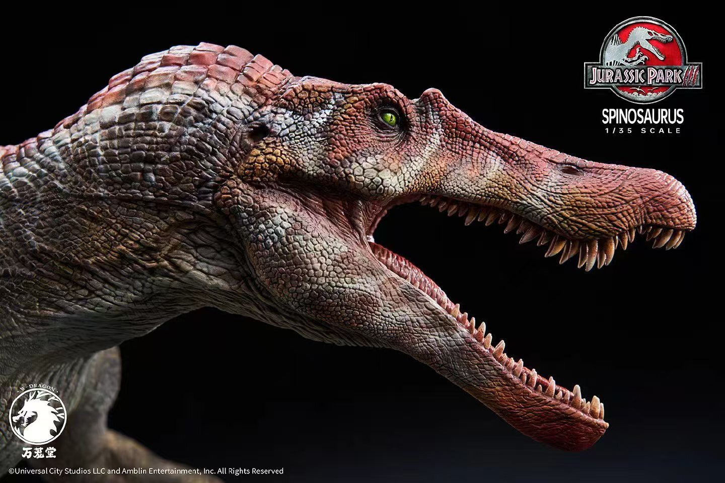IN HAND W-Dragon 1/35 Spinosaurus Figure Dinosaur Spino Statue Collector Toy