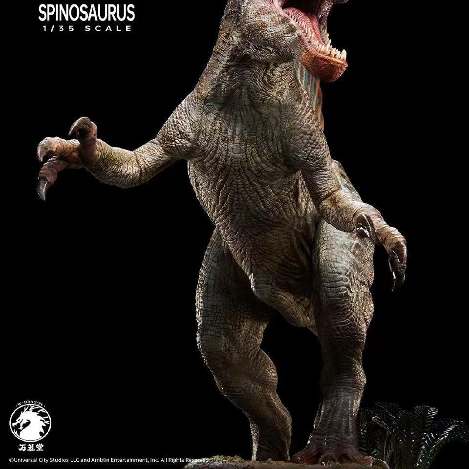 IN HAND W-Dragon 1/35 Spinosaurus Figure Dinosaur Spino Statue Collector Toy