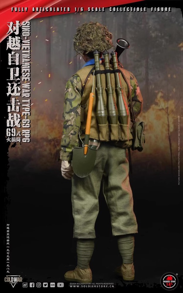 SoldierStory SS140 1/6 Type 69 Rocket Launcher Soldier Action Figure In Stock