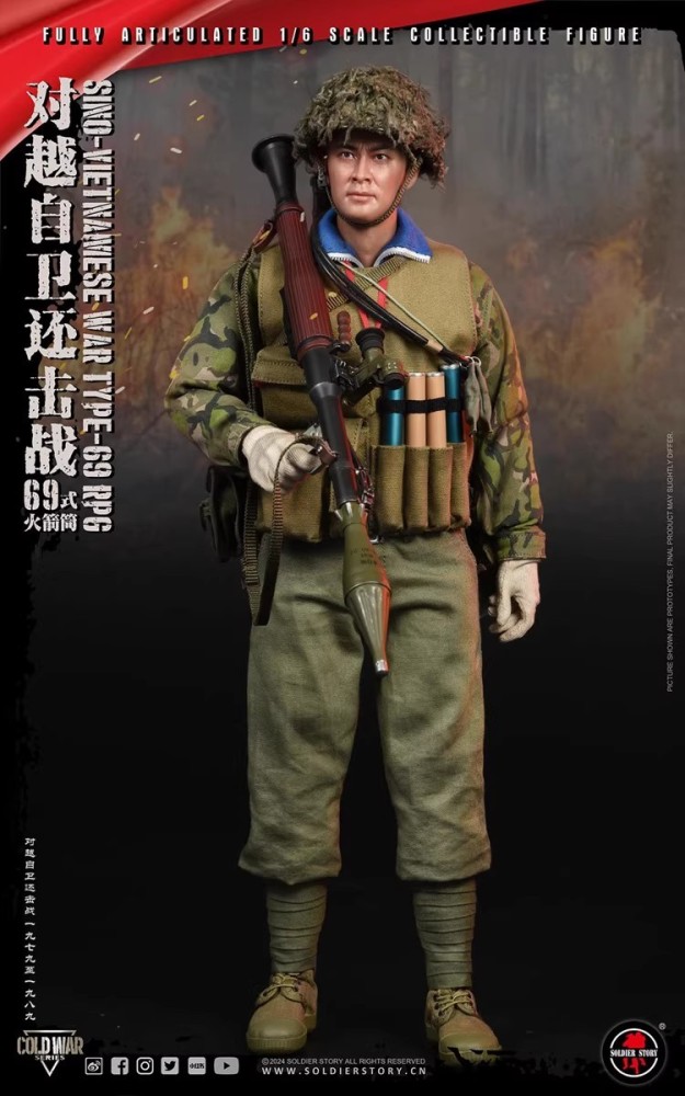 SoldierStory SS140 1/6 Type 69 Rocket Launcher Soldier Action Figure In Stock