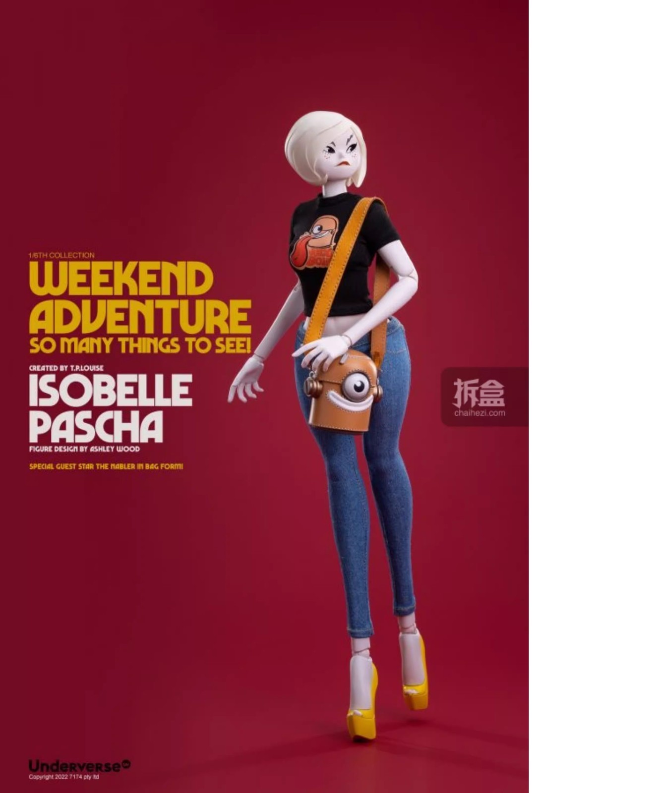 Underverse UV Weekend Adventure Isobelle Pascha 1/6 Action Figure In Stock