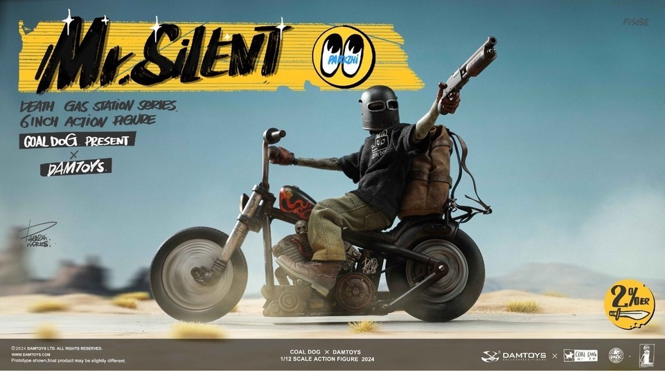 Coal Dog x DAMTOYS PES038 Mr.Silent 1/12 Death Gas Station Action Figure Deluxe Version