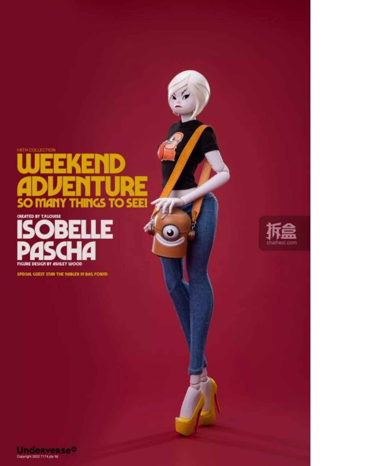Underverse UV Weekend Adventure Isobelle Pascha 1/6 Action Figure In Stock